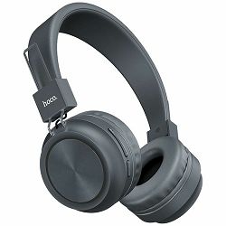 Slušalice HOCO bežične/žične, Bluetooth, 8h rada, mikrofon - W25 Promise Gray