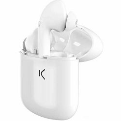 Slušalice KSIX TRUE BUDS s mikrofonom bijele (bežične)